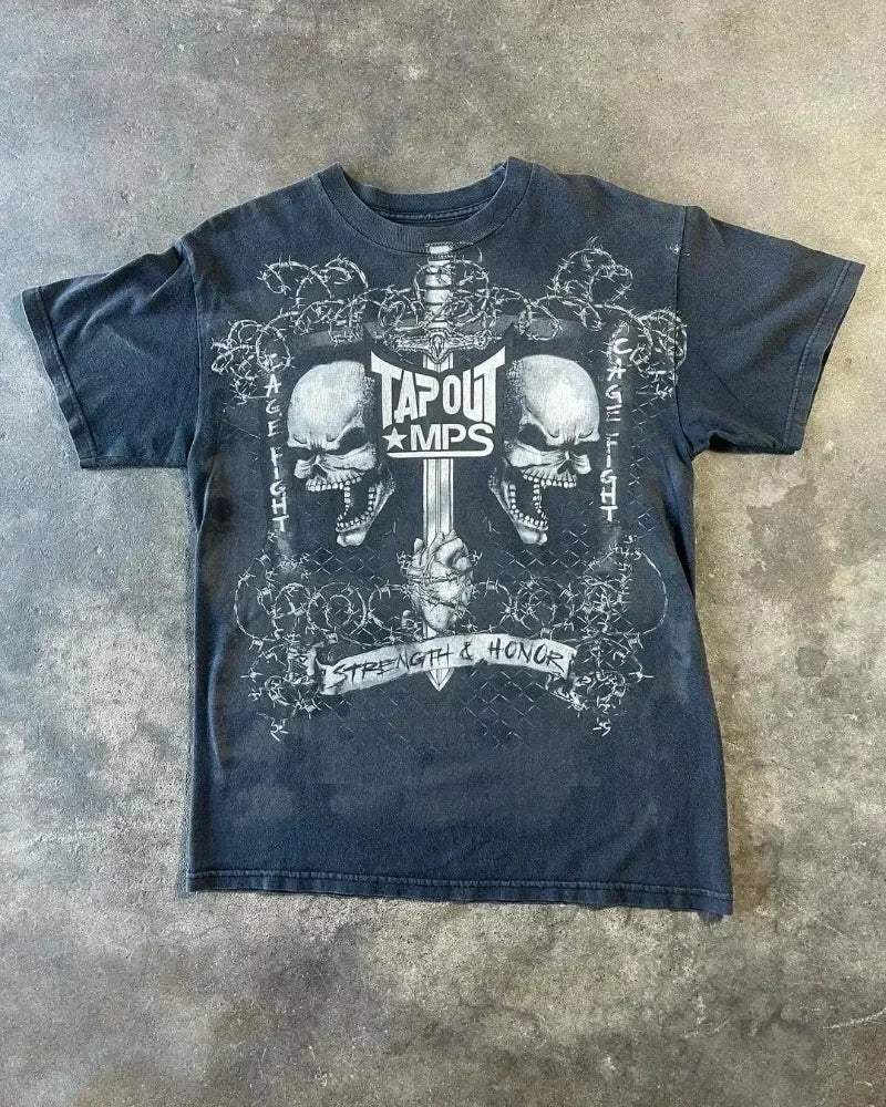 Y2K VINTAGE TAPOUT T-SHIT