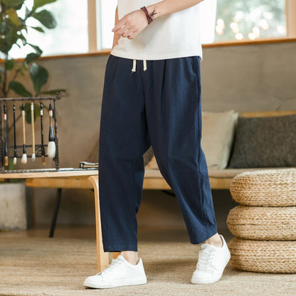 COTTON LINEN PANTS