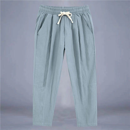 COTTON LINEN PANTS