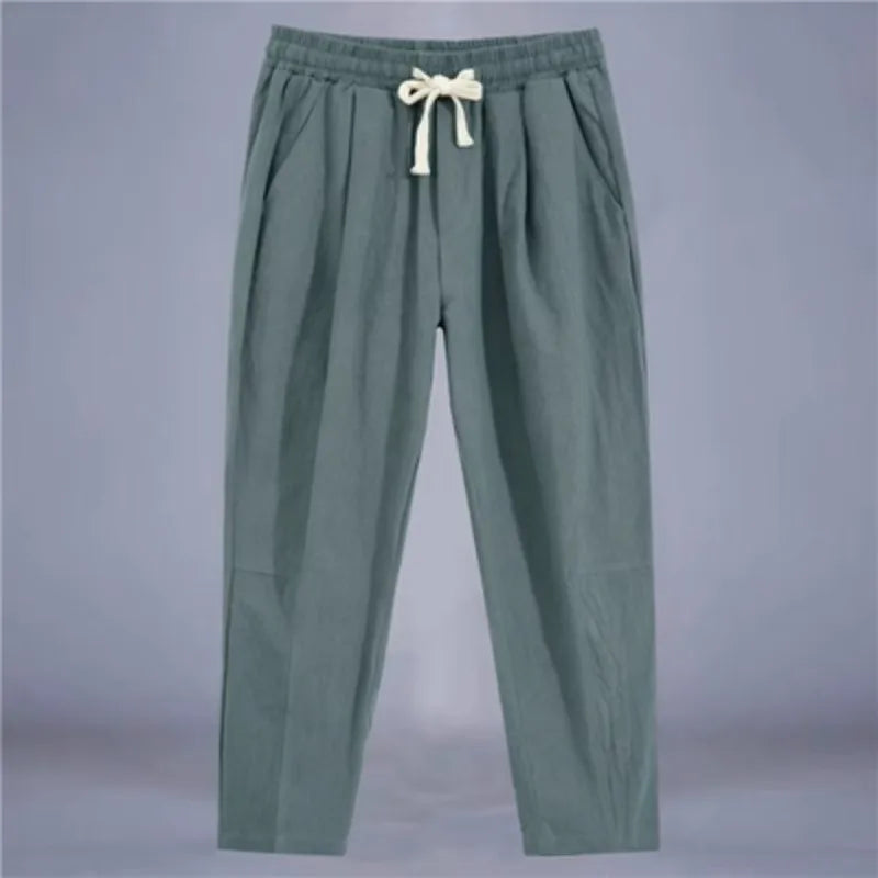 COTTON LINEN PANTS