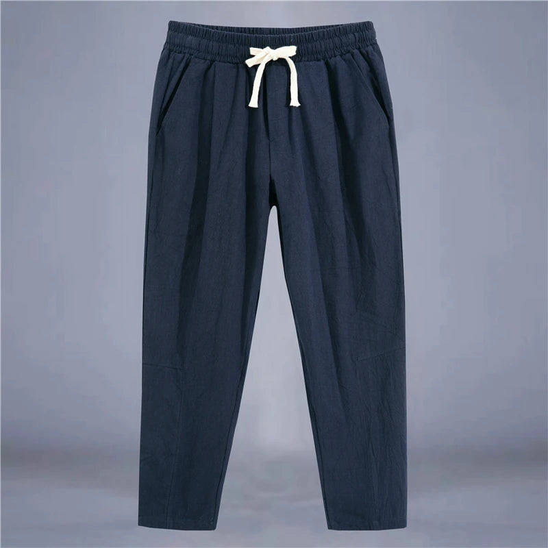 COTTON LINEN PANTS