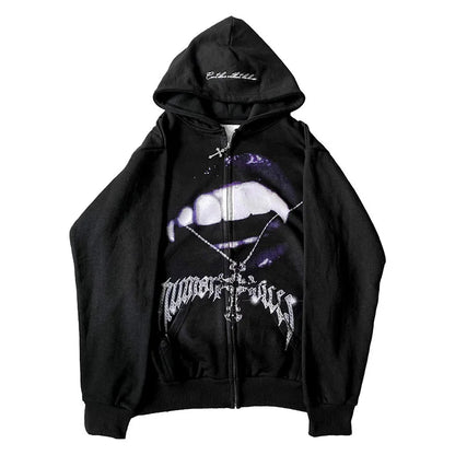 Y2K OPIUM VAMP VINTAGE HOODIE