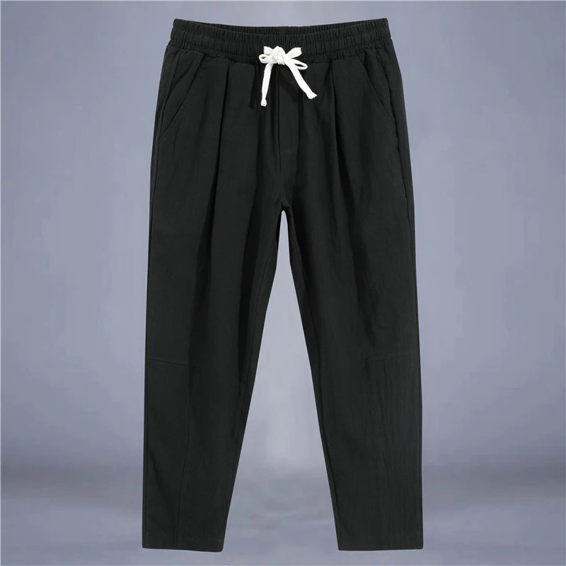 COTTON LINEN PANTS