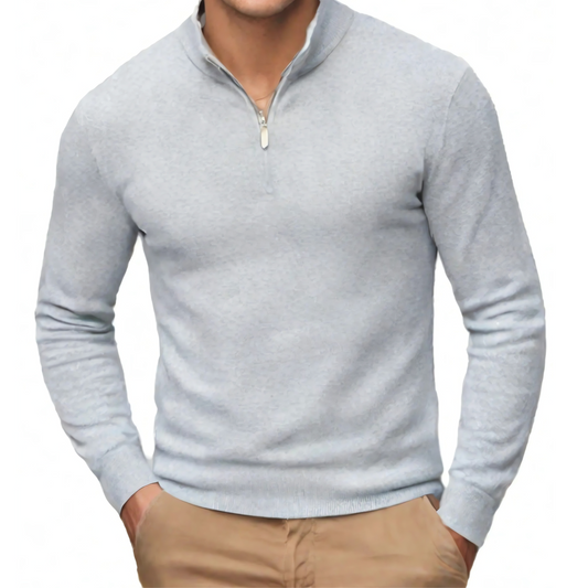 HALF ZIP SWEATER