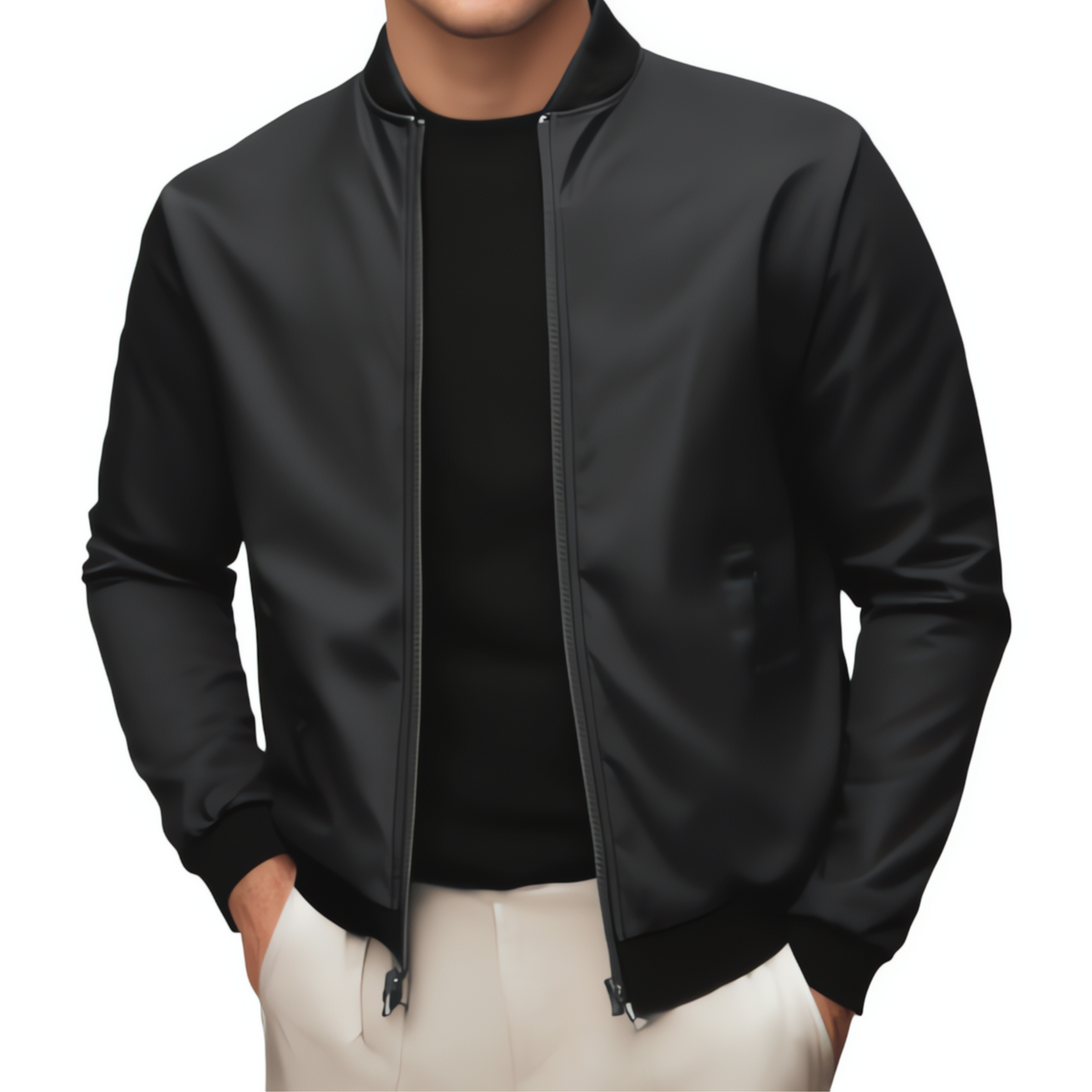 NOIR JACKET ZIP CARDIGAN